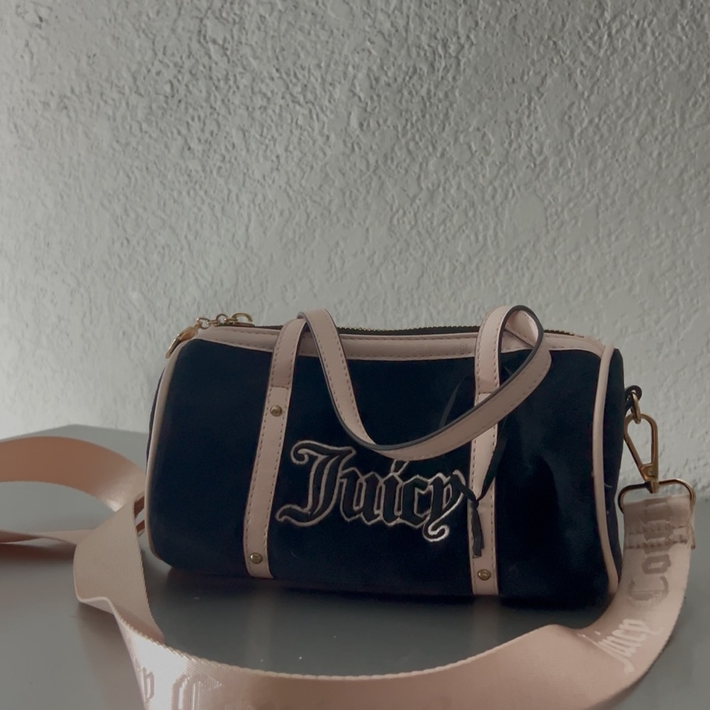 Juicy Couture Black and Pink Crossbody Bag